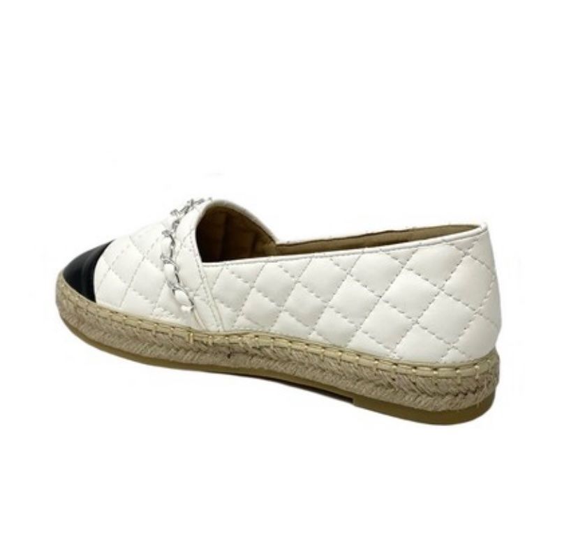 Scarpe da donna: Espadrilles blanches et bout noir – Nuovo e nell'imballaggio originale da Petit-Lancy venduto da mina222 2
