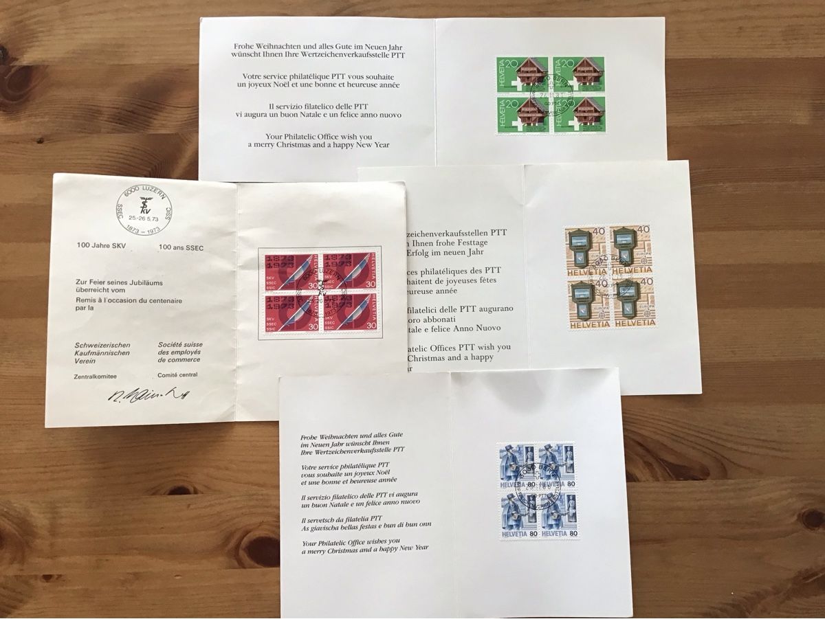 Tous les timbres: Briefmarken weihnachtskarten PTT – D'occasion à Bettwiesen par Jumpingfox 1