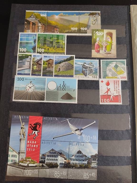 Tutti i francobolli: Jahresserie 2012 Post Briefmarken postfrisch – Nuovo (secondo la descrizione) da Wohlen AG venduto da gnabbr 1