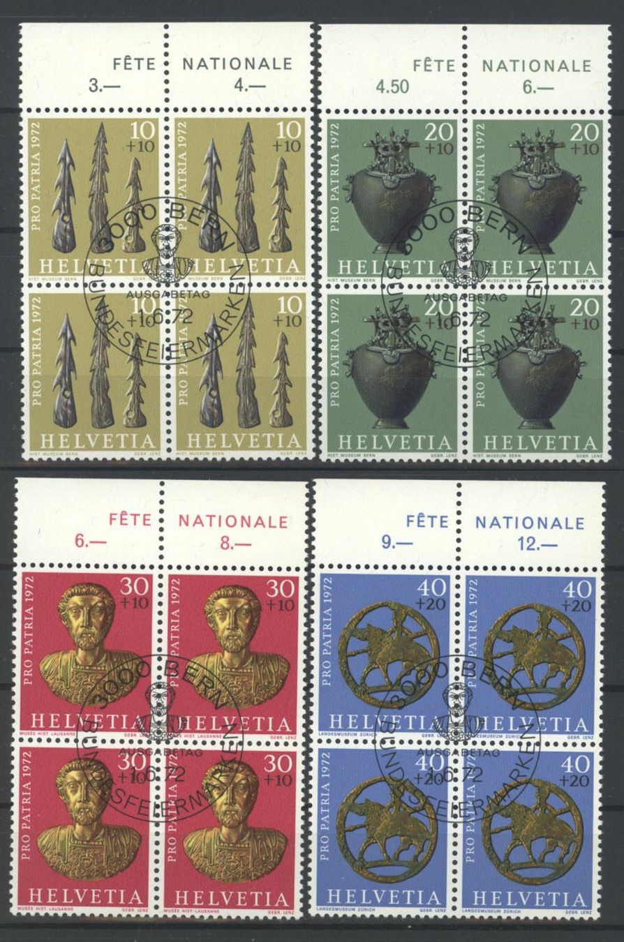 Tutti i francobolli: 1972, Pro Patria, ET – Usato da Willisau venduto da Vollstempel