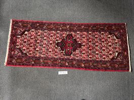 Orientteppich Läufer rot bunt 194x76 cm gebraucht