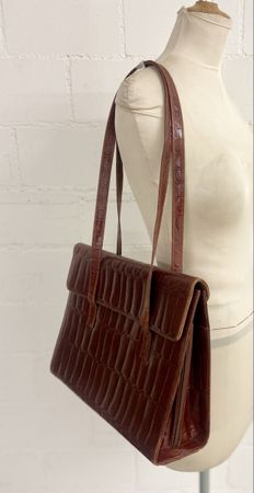 Kroko-Optik Handtasche Top Zustand!