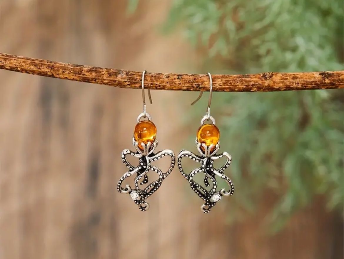 Ohrringe & -stecker: Ohrringe Octopus – Neu (gemäss Beschreibung) aus Gams von Mariawicca 2