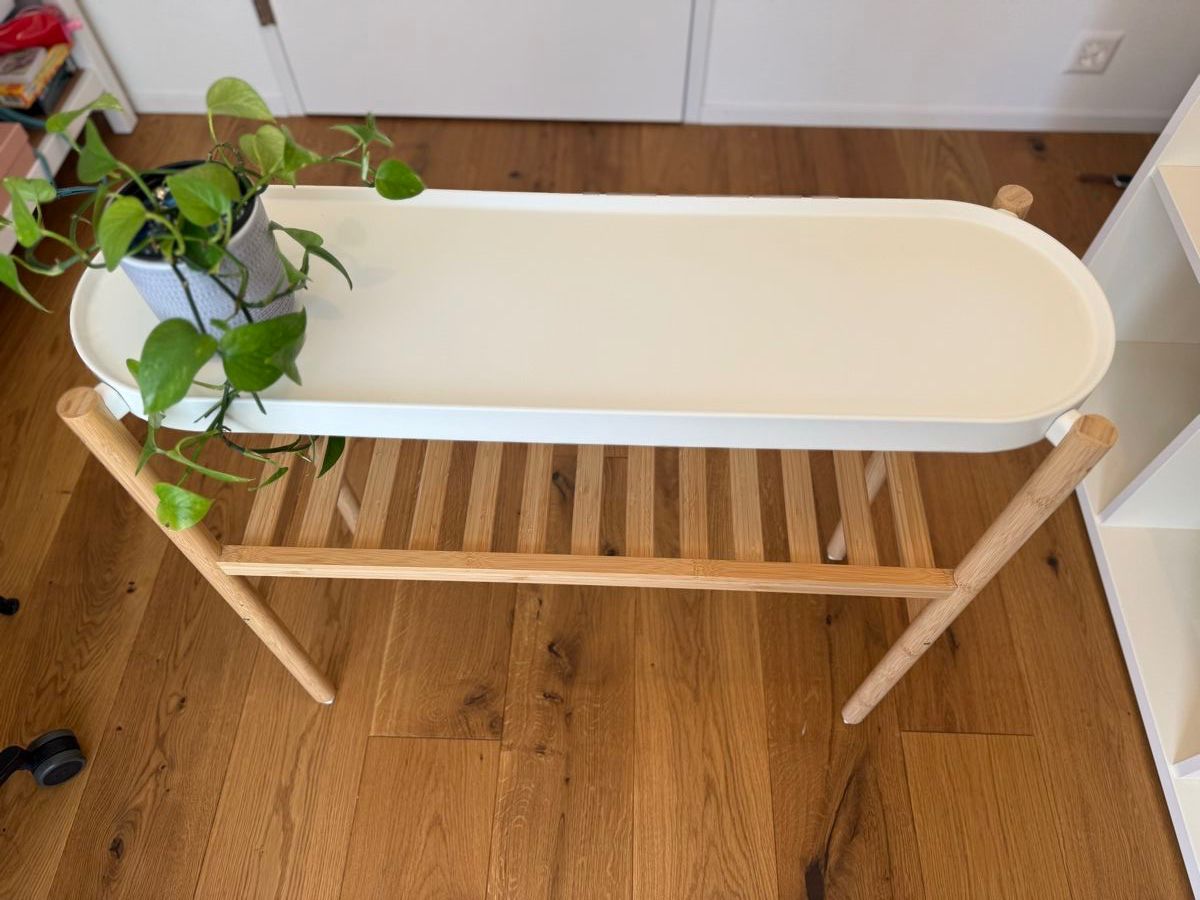 IKEA Pflanzenstnder Bambus/Wei 70 cm (Gebraucht) in St. Gallen fr CHF 35   nur Abholung auf Ricardo kaufen