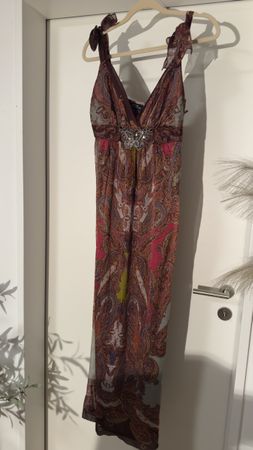 Maxi Kleid paisley Seide Ana Alcazar