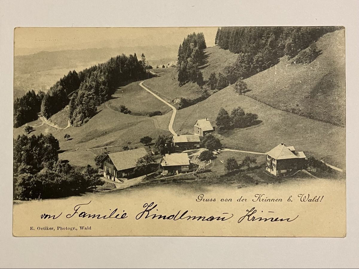 Cartoline postali: Alte Ansichtskarte Gruss aus Krinnen b. Wald, Top – Usato da Bauma venduto da Baumer71