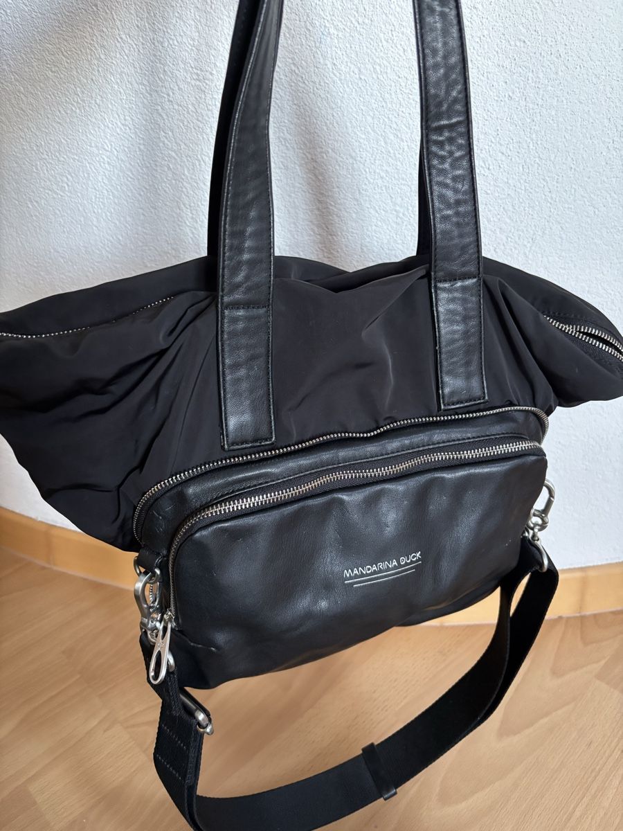 Borse da donna: Mandarina Duck Ledertasche schwarz – Nuovo (secondo la descrizione) da Nürensdorf venduto da linf 7