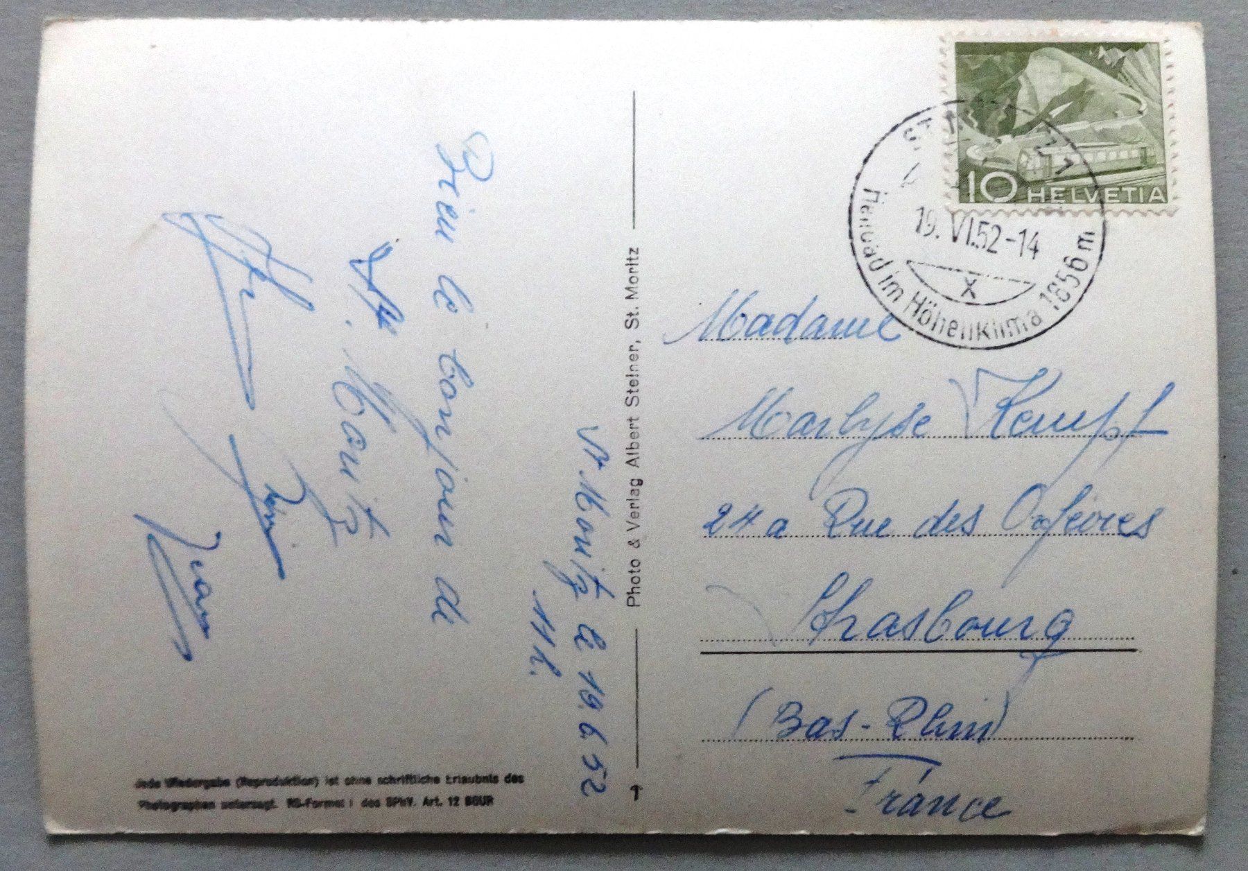 Cartes postales: St. Moritz Dorf und Bad – D'occasion à Fétigny par Billy2miny 1