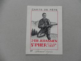 Karte St.Imier BE Bern Jurassien Schützenfest 1927
