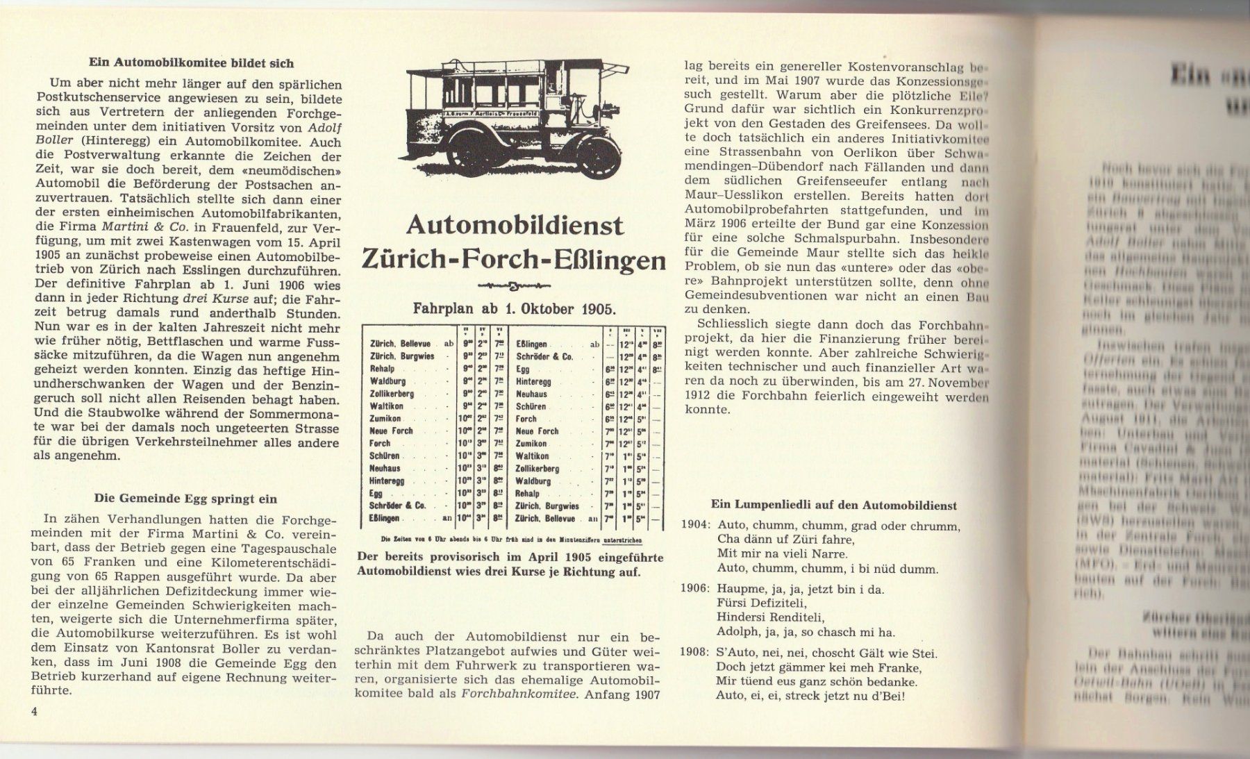 Zeitschriften & Magazine: Aus den Annalen der Forchbahn (Zürich-Stadelhofen-Esslingen) – Neu (gemäss Beschreibung) aus Fällanden von Blausegelfliege 4