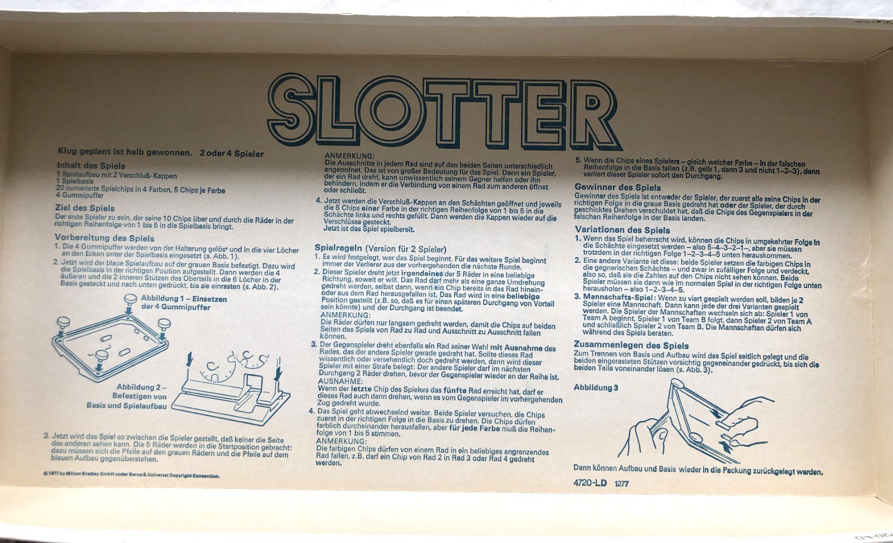Jeux: SLOTTER - MB Spiel - 1977 – D'occasion à Schaffhausen par durruti 2