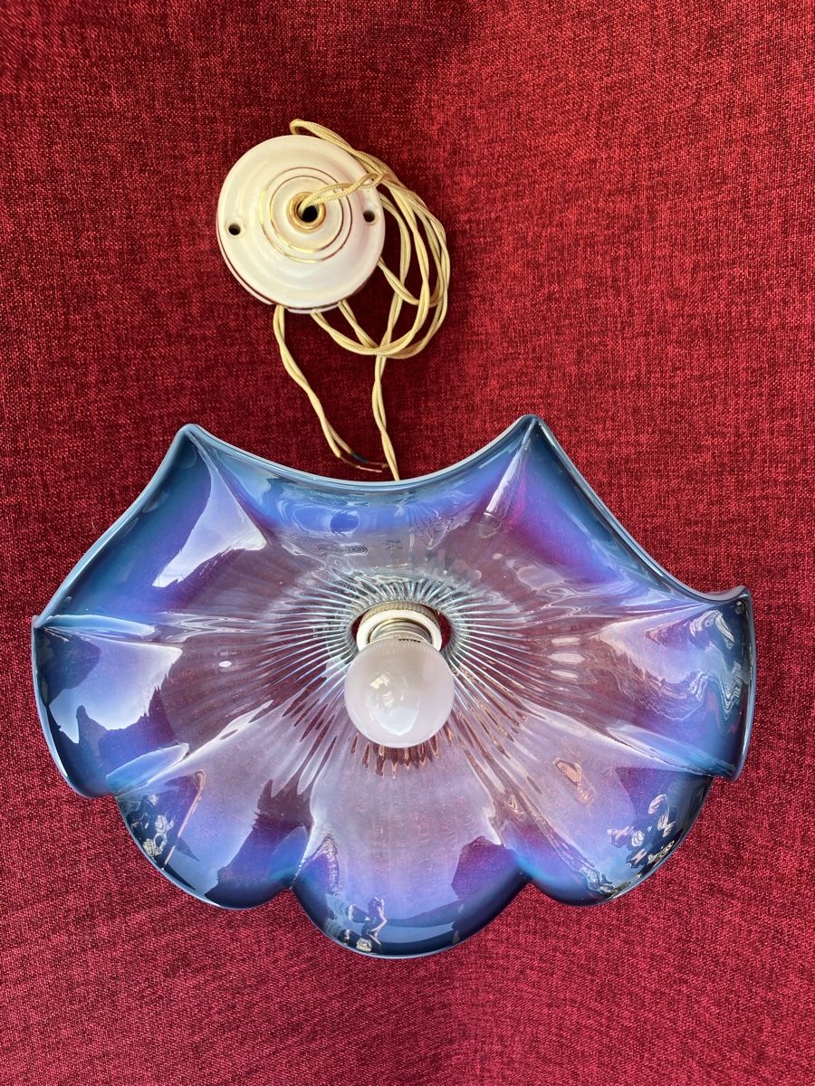 Kronleuchter & Deckenlampen: Antik Jugendstil Deckenlampe mit Schöne Lampenschirm – Gebraucht aus Zürich von otomado 2