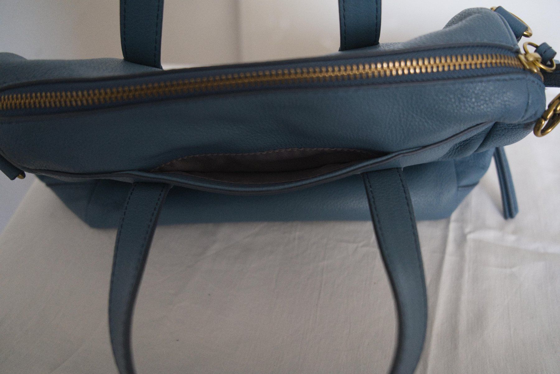 Taschen für Damen: Fossil Damentasche blau – Gebraucht aus Basel von Flohmi-Basel 1
