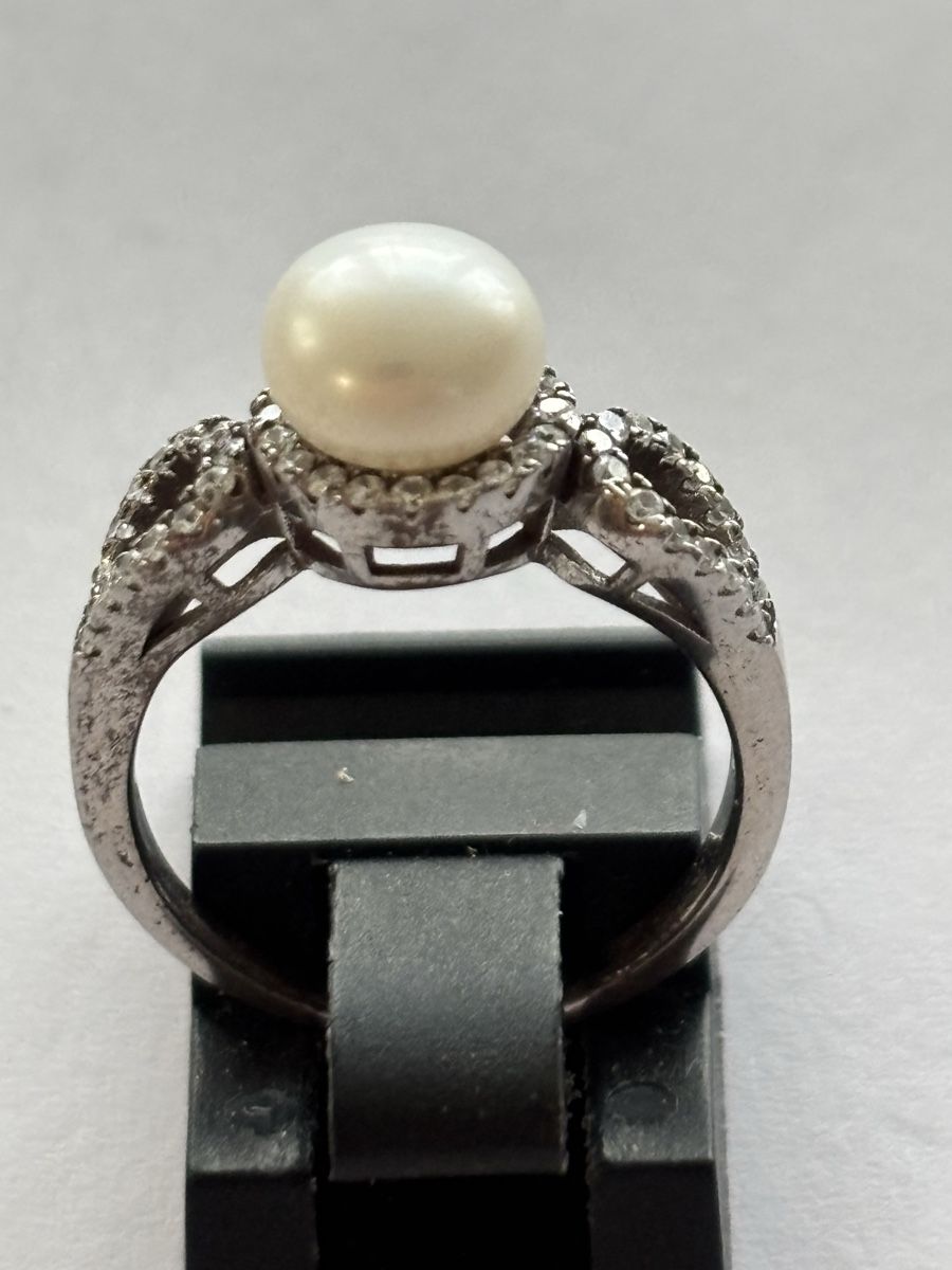 Ringe: Perlenring, Silber 925 – Gebraucht aus Langnau am Albis von flusspflege