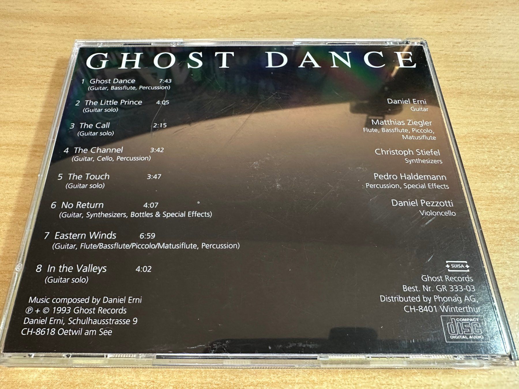 CDs: C1 Daniel Erni - Ghost Dance – Gebraucht aus Rikon im Tösstal von Alpenmutz 1