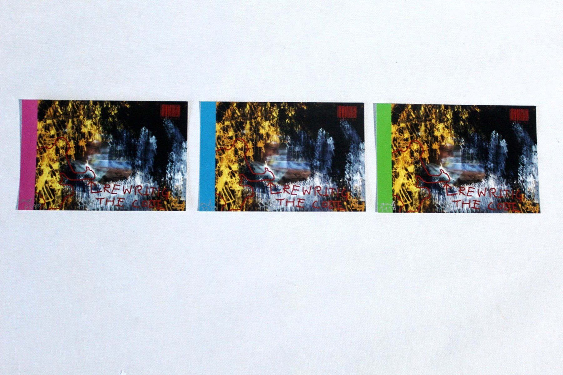 Cartoline: OLIVER BREITENSTEIN (Germany *1965) Rewriting The Code, 2005 – Usato da Bern venduto da Arting 2