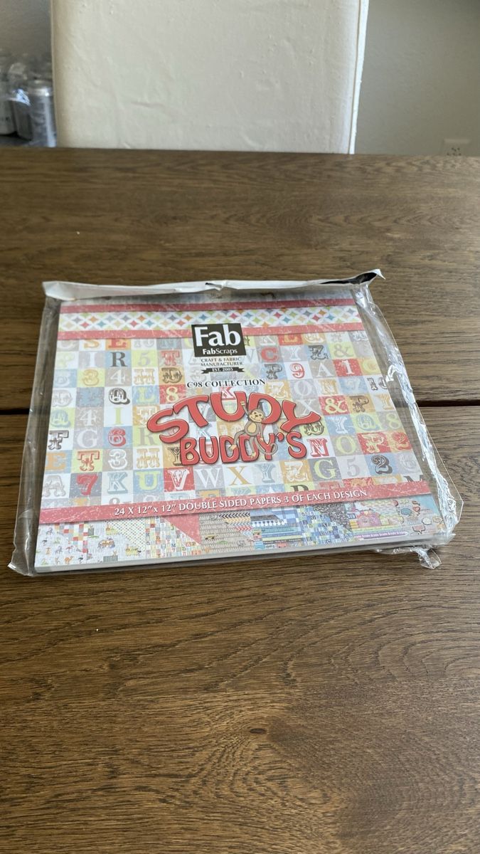 Papier: FabScraps Papier "Study Buddy's" C98 Collection,Neu Papier – Neuf avec emballage d'origine à Hochwald par _biene_ 1