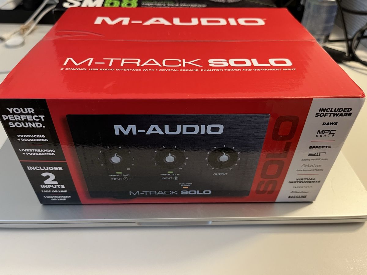M-Audio Attrezzatura per studi di registrazione: M-Audio M-Track Solo Audio Interface - neu & versiegelt – Nuovo e nell'imballaggio originale da Bern venduto da Kabuto
