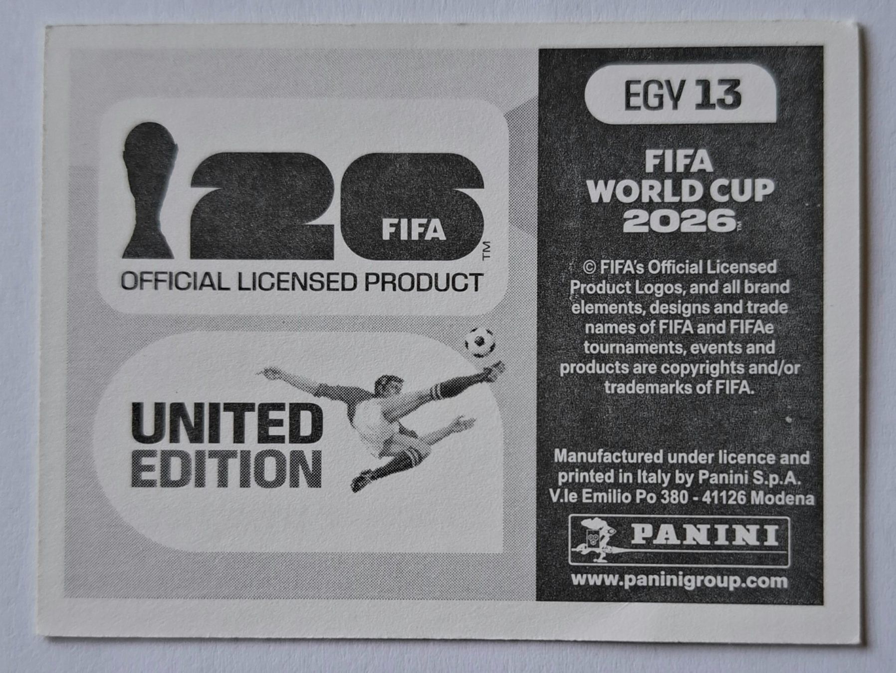 Panini Carte collezionabili: WM 2026 Paninibild Nr. EGY13.. – Nuovo (secondo la descrizione) da Rotkreuz venduto da keerthdi 1