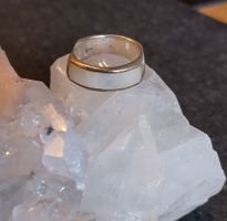 RING MIT PERLMUTT EINLAGE SILBER 925