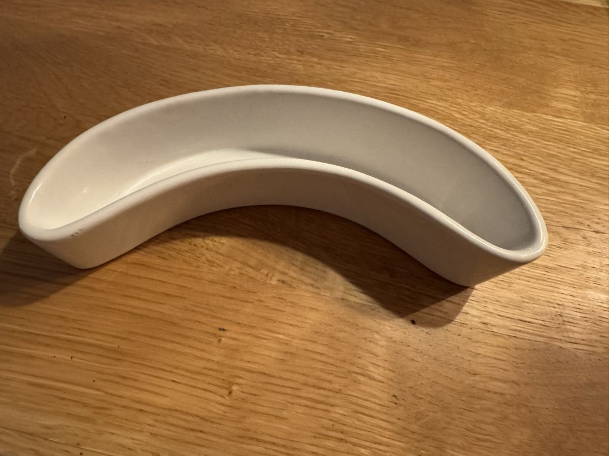 Micasa Piatti di portata: Micasa Schale in weiss banenform – Usato da Winkel venduto da Schorley