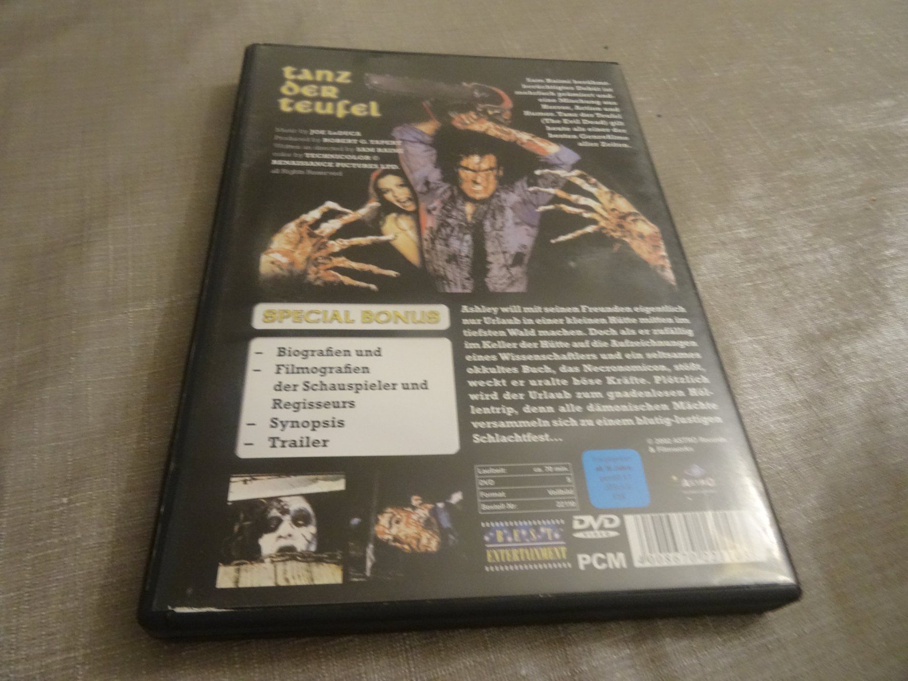Alle DVDs: Tanz der Teufel - The Evil Dead DVD – Gebraucht aus Olten von Disc-Verkauf 2