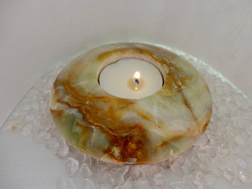 Portacandele: Windlicht Onyx/Marmor – Nuovo (secondo la descrizione) da Biberist venduto da tl-schmuck 1