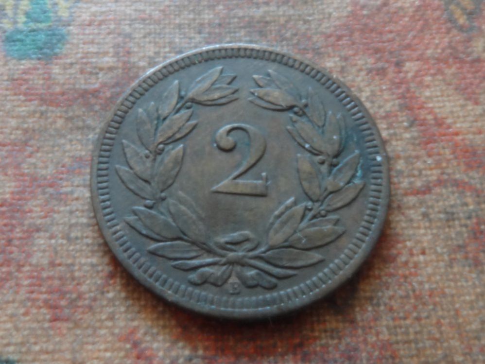 Tutti le monete: 2 Rp. 1893  (B) – Usato da Romanel-sur-Lausanne venduto da Swift13 1