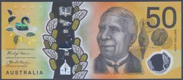 Australien 50 Dollar 2018 Microprint Error UNC