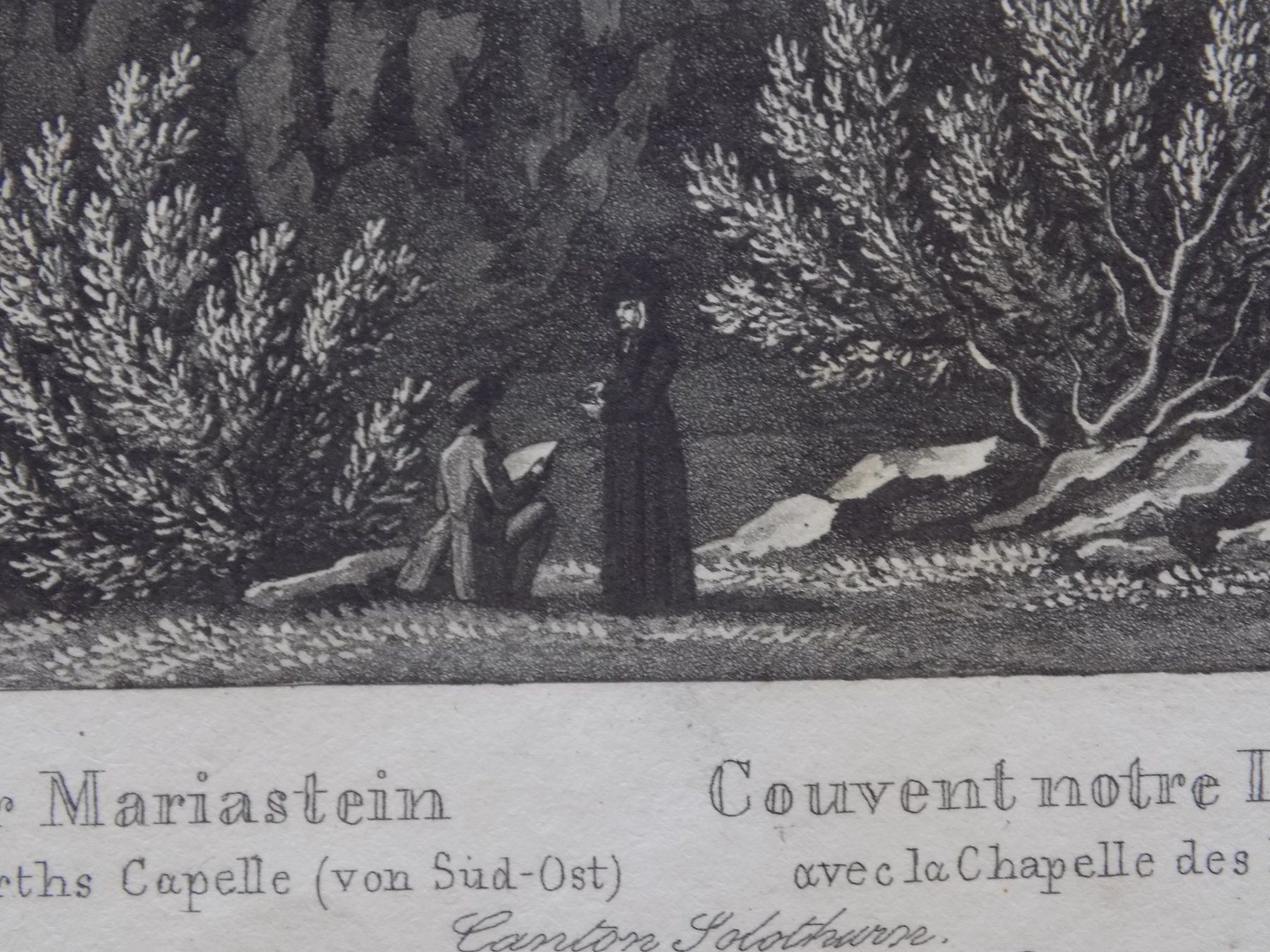 Gravures: Mariastein Kloster von Süd-Osten – D'occasion à Risch par Rischli15 6