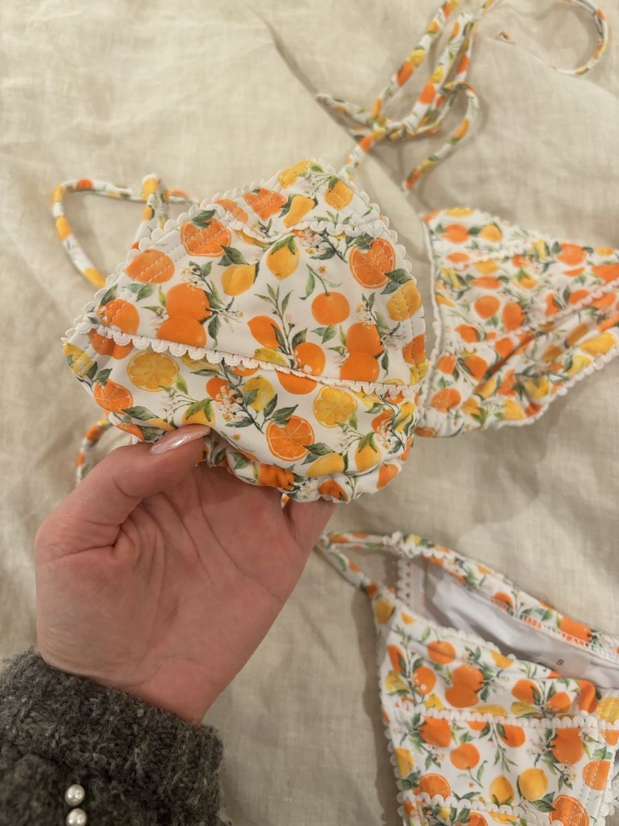 Costumi da bagno & Bikini: Haute Bikini  Orangenmuster, Grösse S – Nuovo e nell'imballaggio originale da lenzburg venduto da naemi30 4