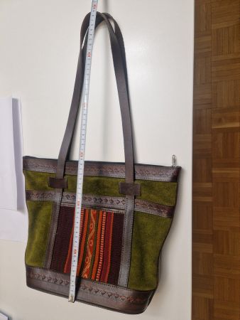 Sac dame cuir artisanat Amerique du Sud