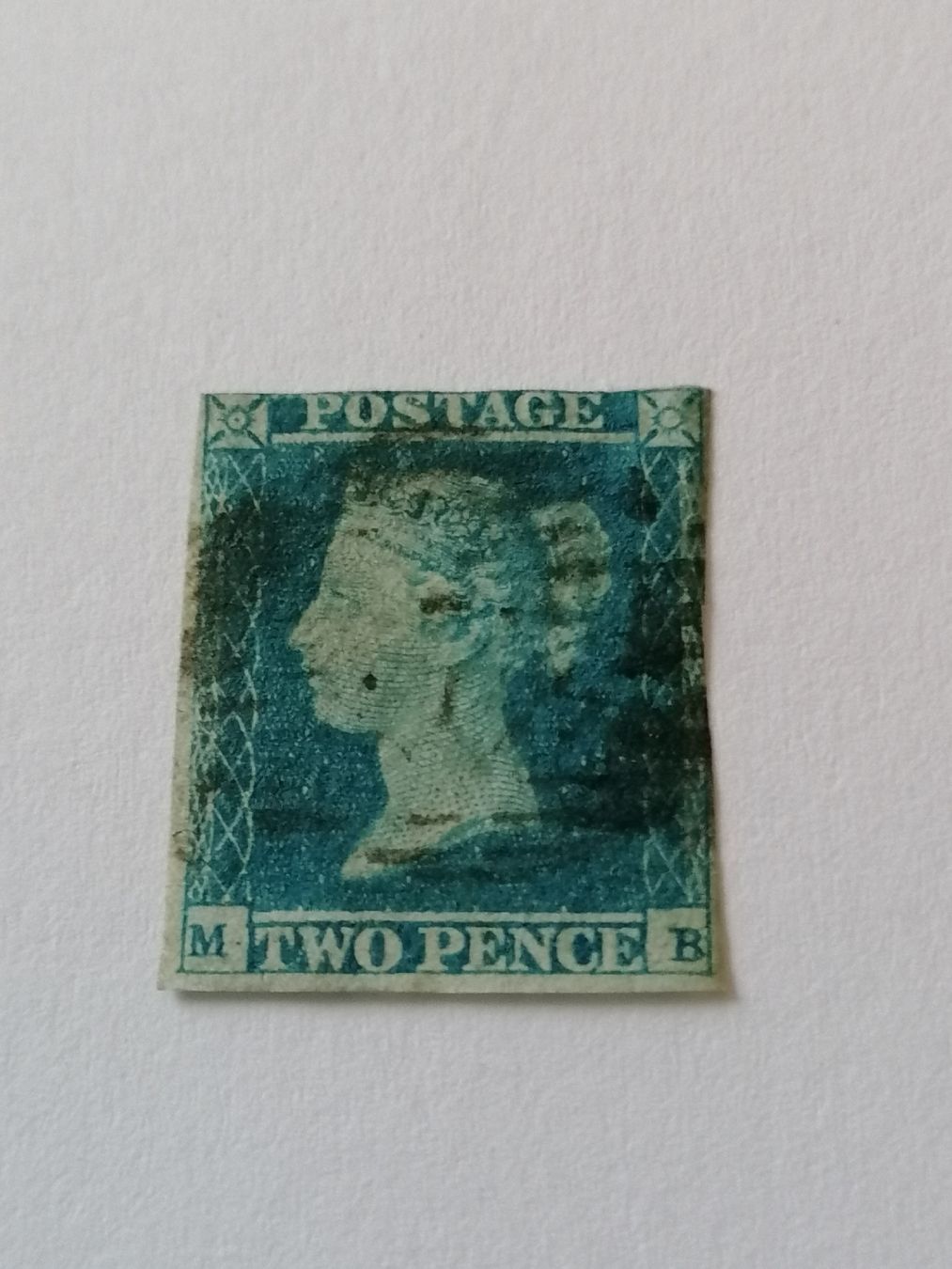 Tous les timbres: Two pence blue 1841, Platte 4  – D'occasion à Happerswil par tschergi