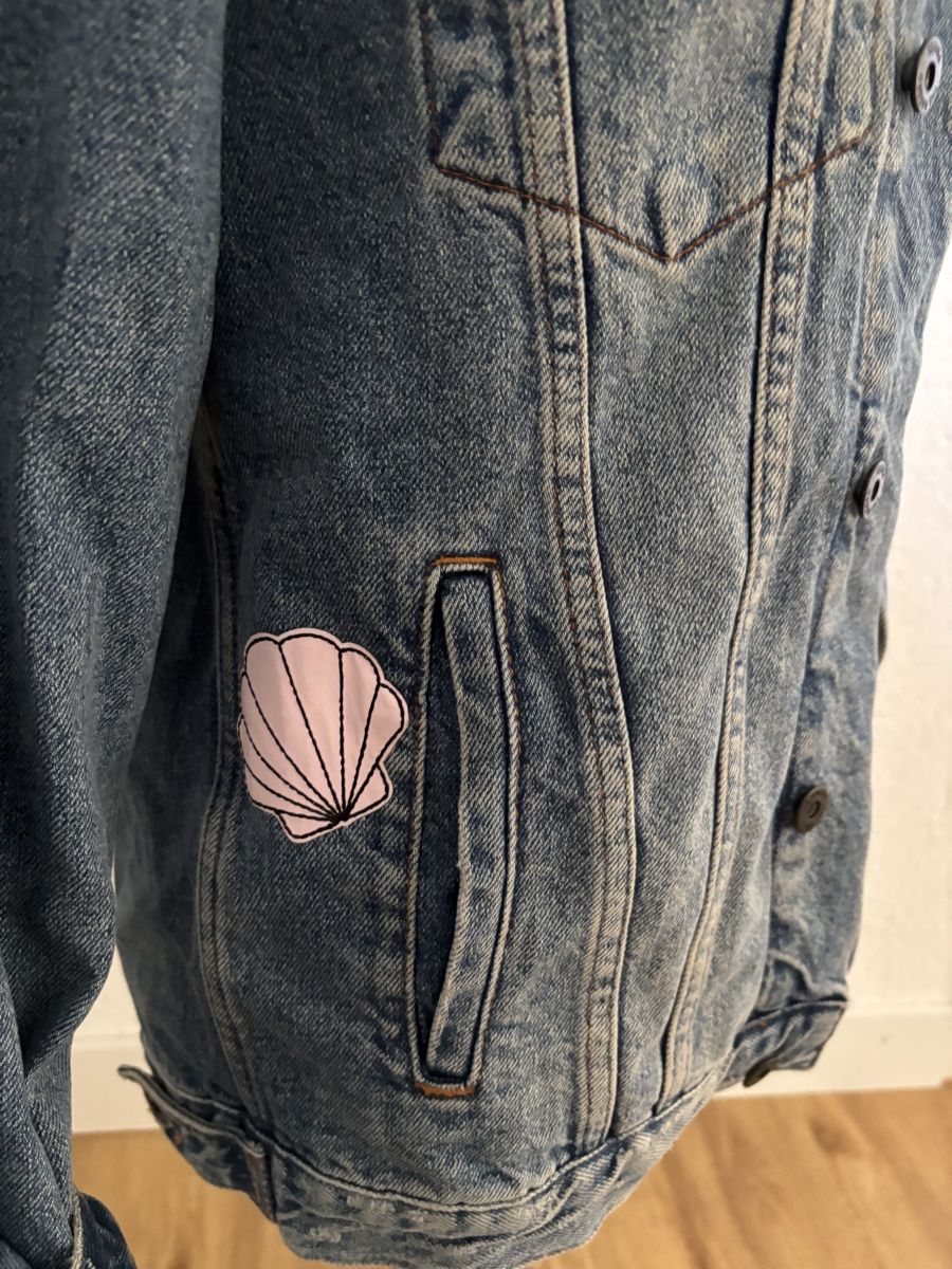 Topshop Giacche: Jeansjacke mit Dekopatches - Mermaid – Usato da Schönenbuch venduto da san_b2tj 1