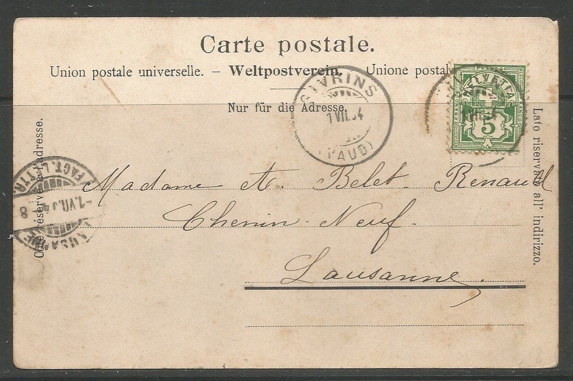 Ansichtskarten: Carte P de 1904 ( Luins ) – Gebraucht aus La Russille von Nono4 1