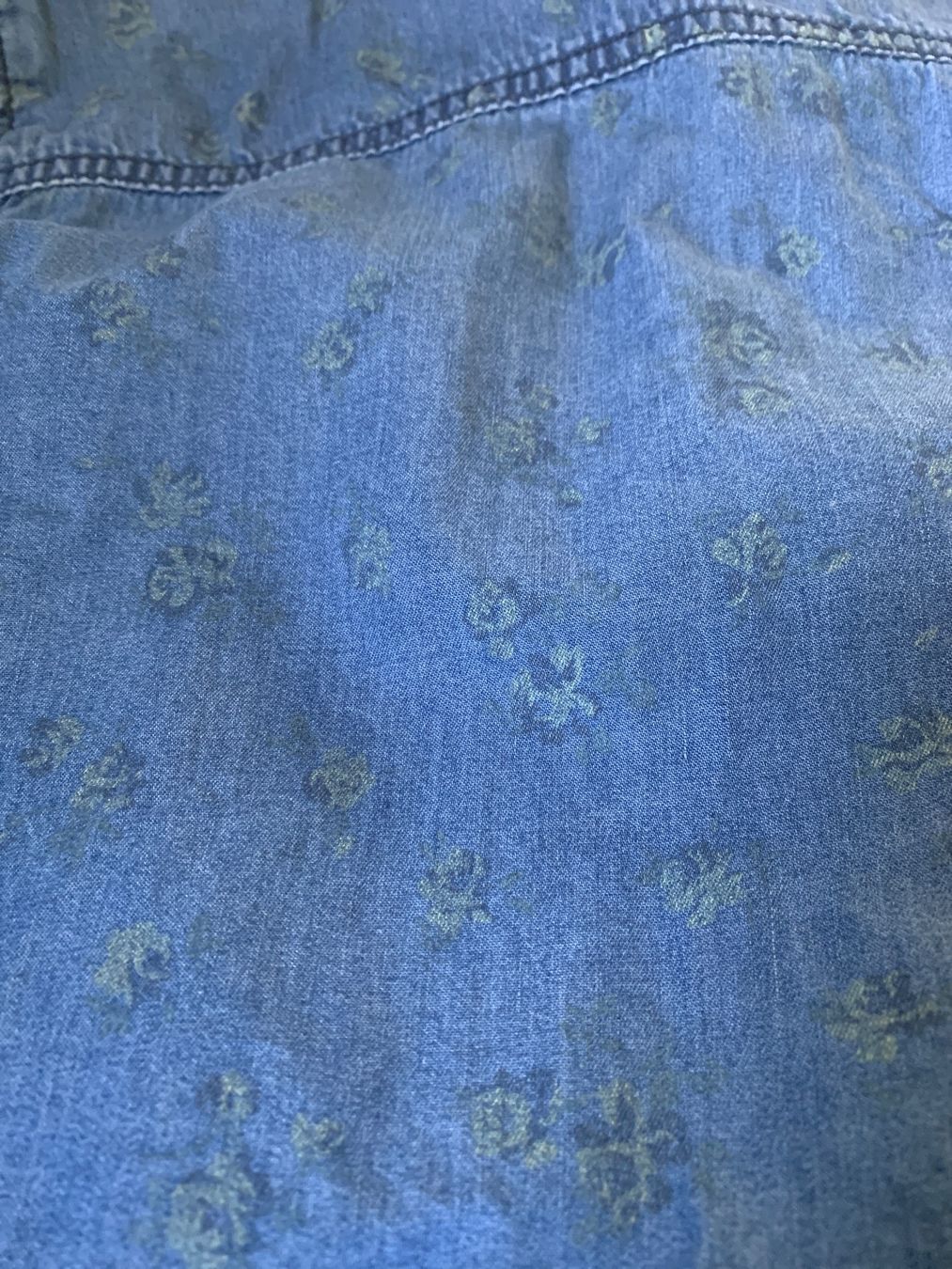 Camicette: Jeansbluse, mit Blumenmuster, Gr. S – Usato da Zürich venduto da Nora321 6