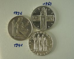 Sehr schöne 5 Fr .Unz. Silber Gedenkmünze ab Fr.1.-