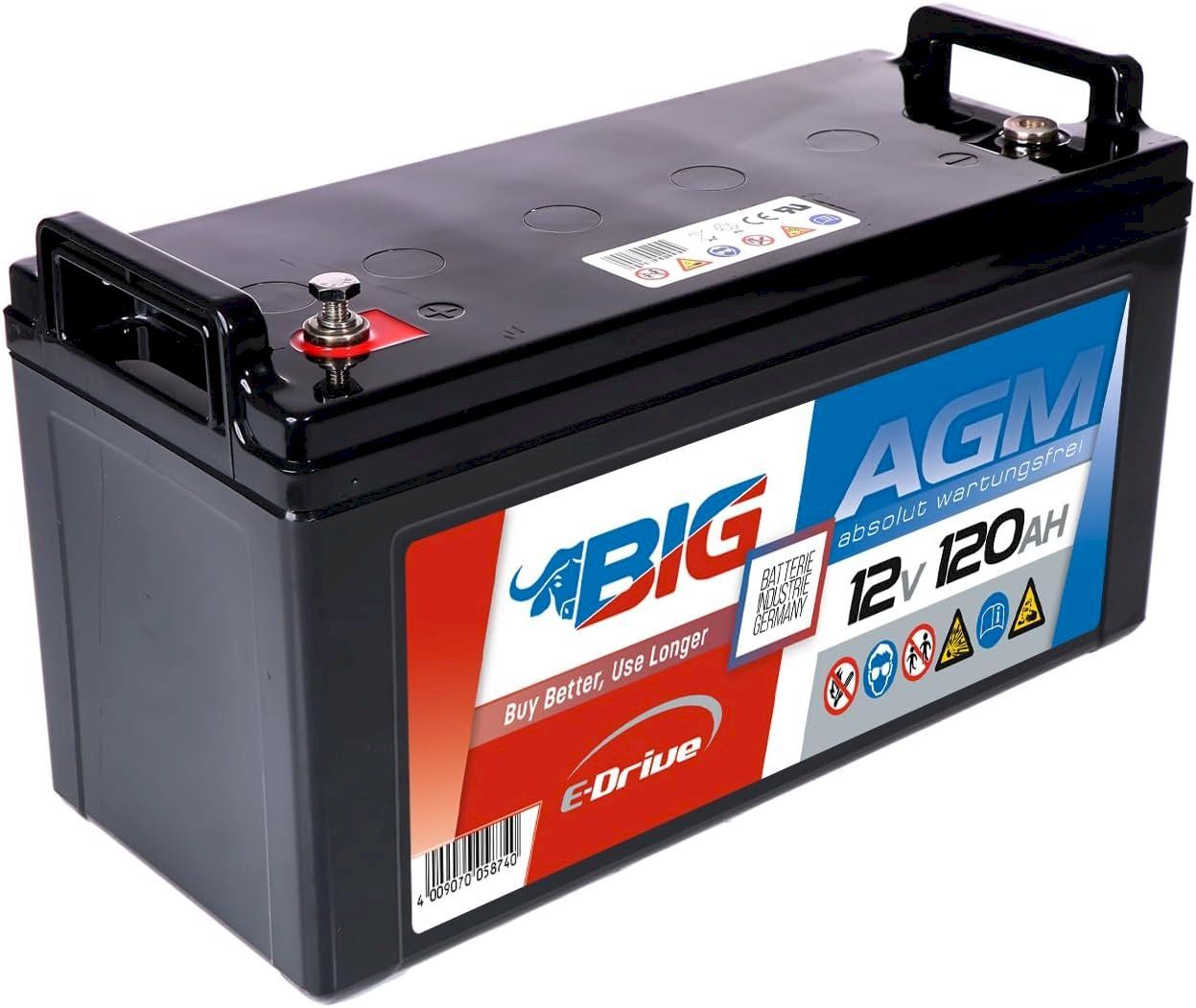 Batterien: BIG E-Drive AGM 12V 120Ah – Neu und originalverpackt aus Bottighofen von zaap 1