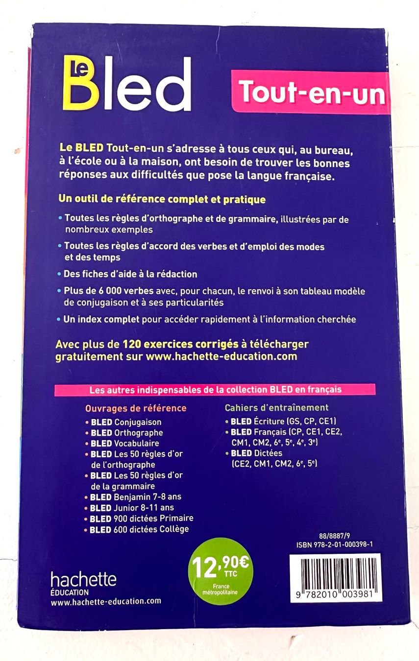 Libri: 🟢 Le Bled tout-en-un / hachette – Usato da Fribourg venduto da Meta26 8