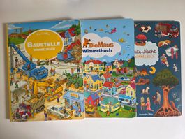 3 x Wimmelbuch, gebrauchter Zustand