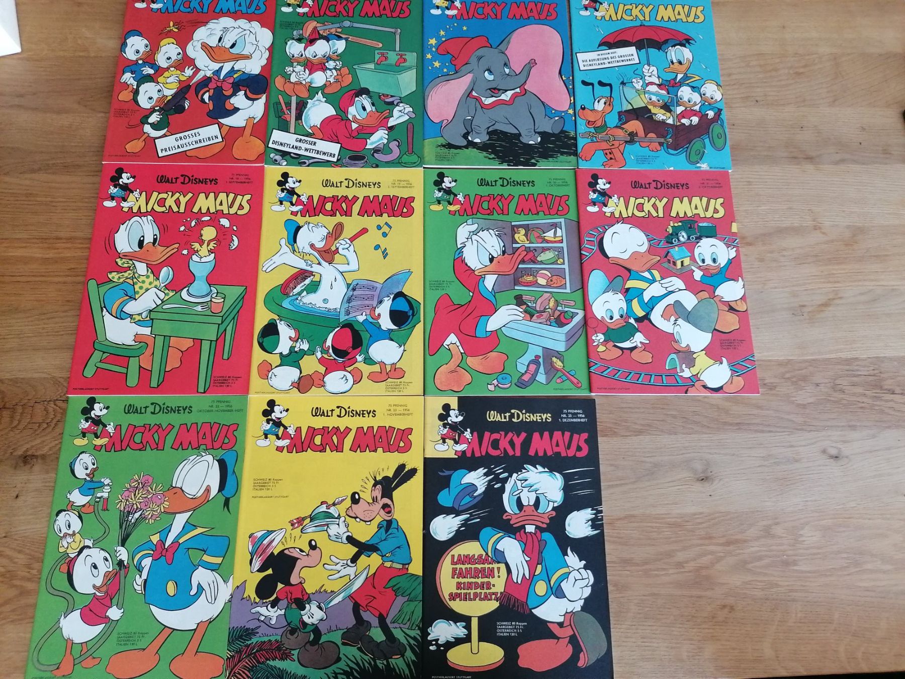 Fumetti: Micky Maus, 11 Hefte 1956 - REPRINT 2000 – Usato da Basel venduto da vintagecollector