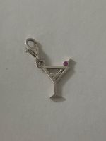 Thomas Sabo Charm Cocktailglas 925 Silber mit Zirkonia !