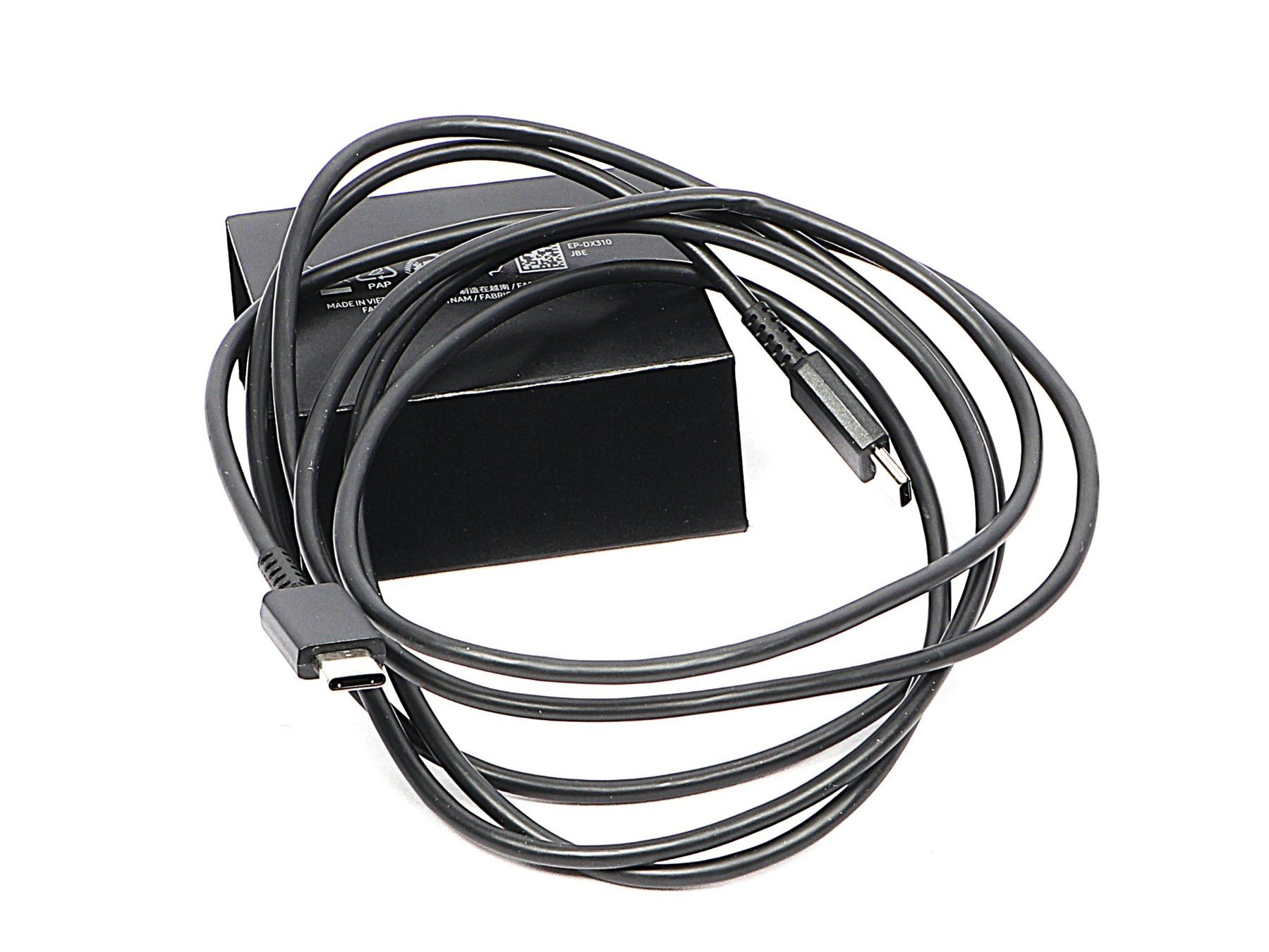Samsung Kabel: SAMSUNG Type-C to Type-C Kabel 1.8m Schwarz – Neu (gemäss Beschreibung) aus Steinen von Restwert_Steinen