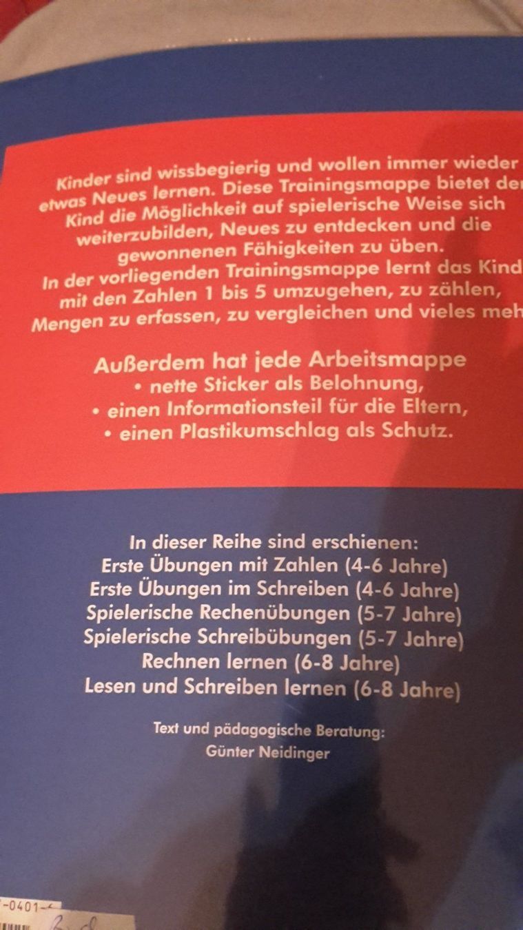 Libri: Trainingsmappe Zahlen – Nuovo (secondo la descrizione) da Schwarzenburg venduto da Flamingo07 1