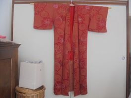 Vintage japanischer Seiden Kimono,