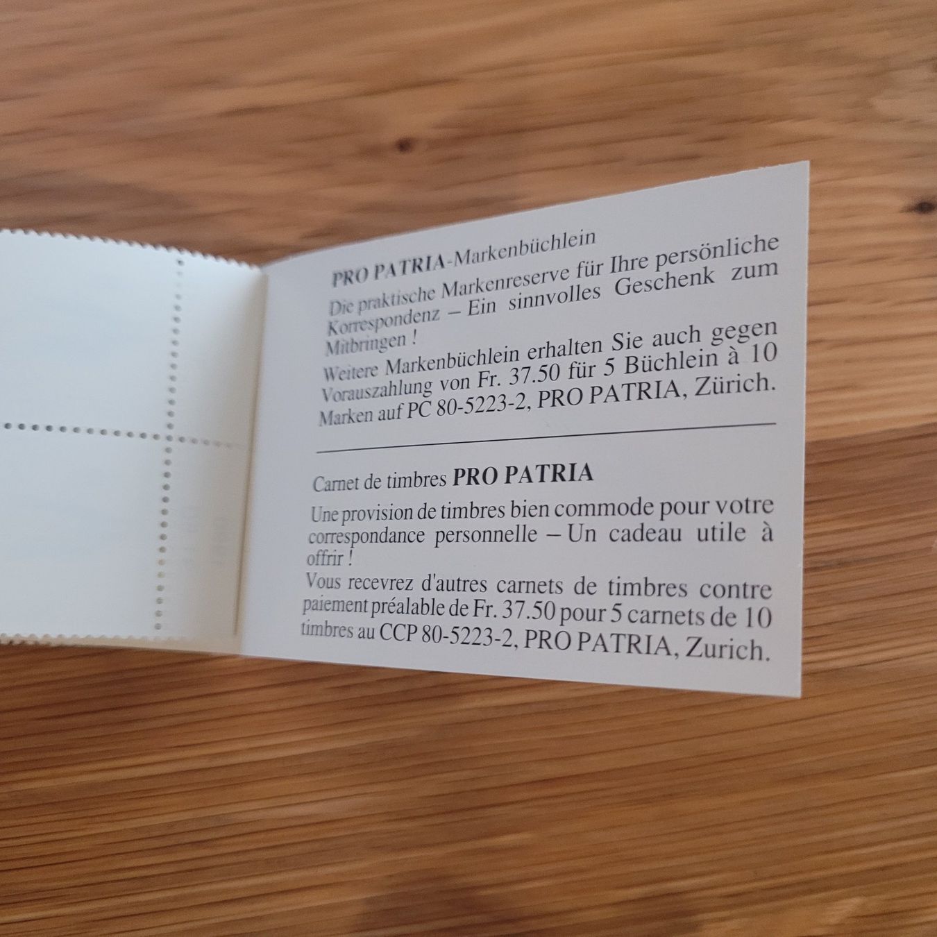 Tous les timbres: Markenheftchen Carnet De Timbre pro Patria 1990 – D'occasion à Biel/Bienne par Destockweb 4
