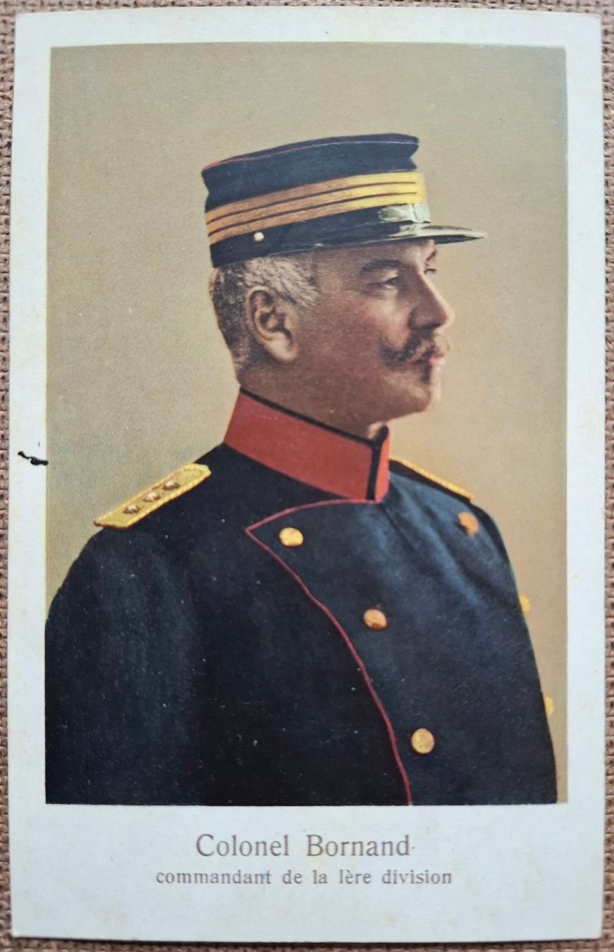 Cartoline postali: Alte Ansichtskarte Oberst Bornand, 1. Division, Top! – Usato da Aarburg venduto da Rosen_Rot_2
