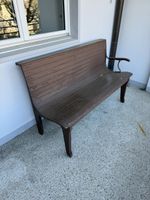 Antike Bahnhofsbank aus Wohnungsräumung