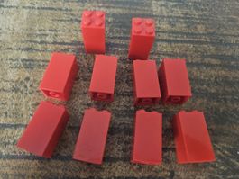 lego 30145 lot de 10 pièces Red Brick 2 x 2 x 3