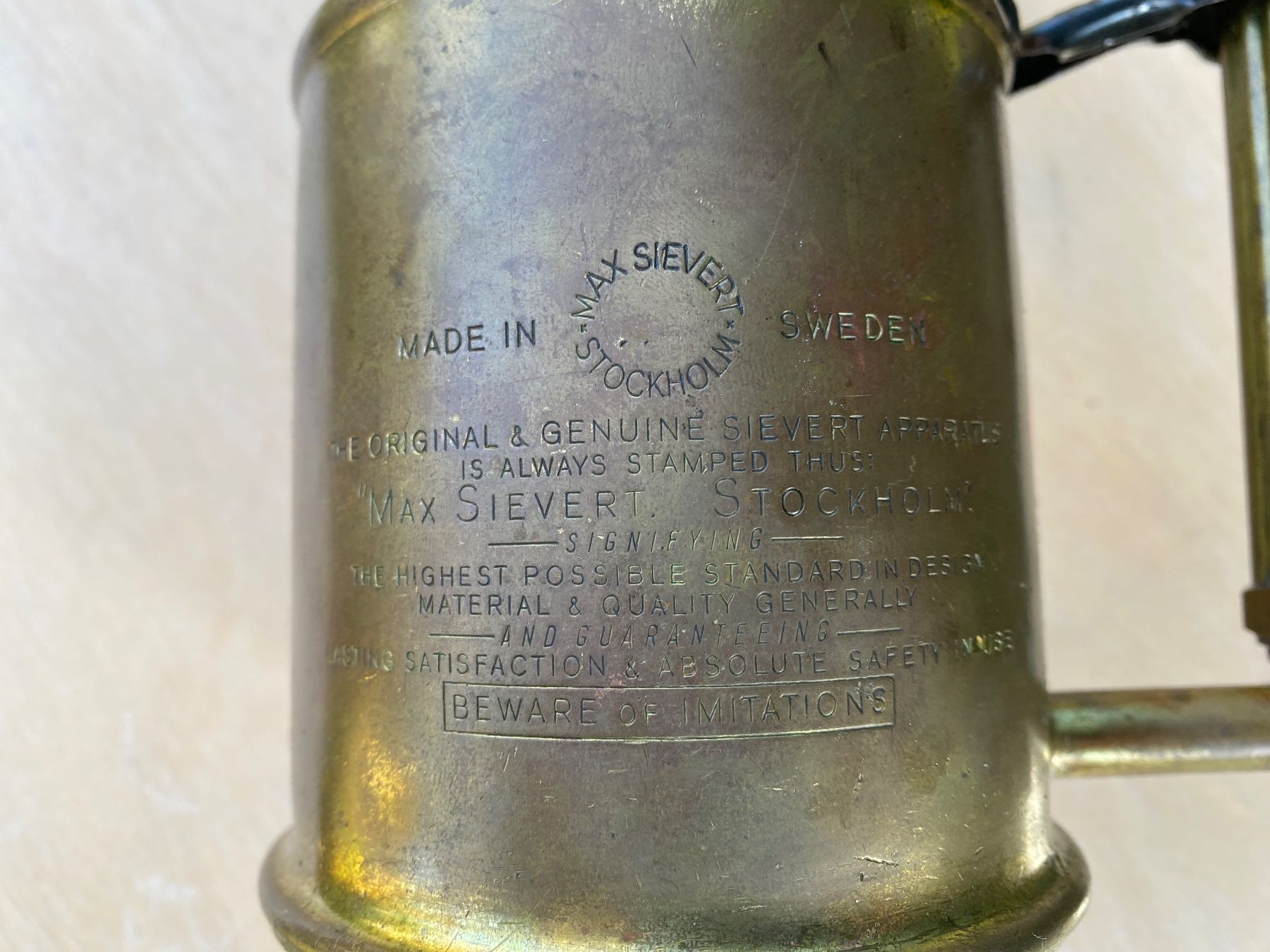 Tutti gli attrezzi: alte Lötlampe Max Sievert Stockholm – Usato da Feldbach venduto da Olive1 7